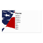 Patriotic Stylised American Flag Business Card