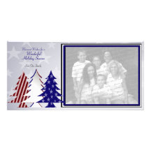 Patriotic Trees Photo Card