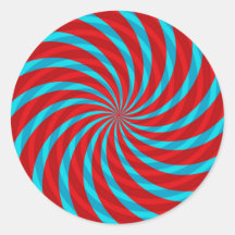 Patriotic Twirl Burst Stickers