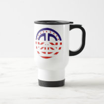 Patriotic USA Peace Sign Mug mugs