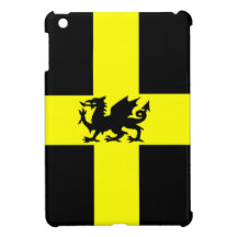 Patriotic Wales Dragon on Yellow iPad Mini Case