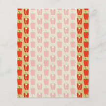 Pattern of Red Peppers. Full Color Flyer