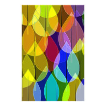 pattern with Christmas balls Customized Stationery