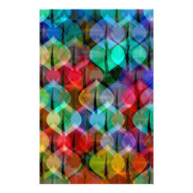 pattern with Christmas balls Stationery Paper