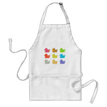 Patterned Ducks Apron