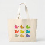Patterned Ducks Canvas Bag