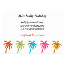 Patterned Palm Trees, Miss Holly Holiday, business cards