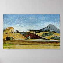 Paul Cezanne - The Railway Cutting Poster