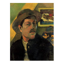 Paul Gauguin Self Portrait Postcard