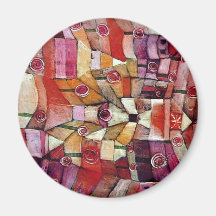 Paul Klee - Rose Garden Refrigerator Magnet