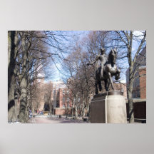 Paul Revere Statue, Boston Poster