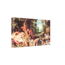 Paul Rubens - Satyrs and Hounds Stretched Canvas Prints