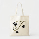 Paw Print Monogram Bag
