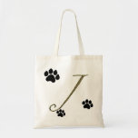 Paw Print Monogram Bag