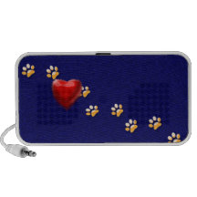 PAWS THROUGH MY HEART DOODLE SPEAKER