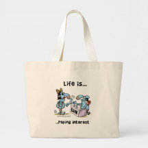 Paying Interest 2 Canvas Bags