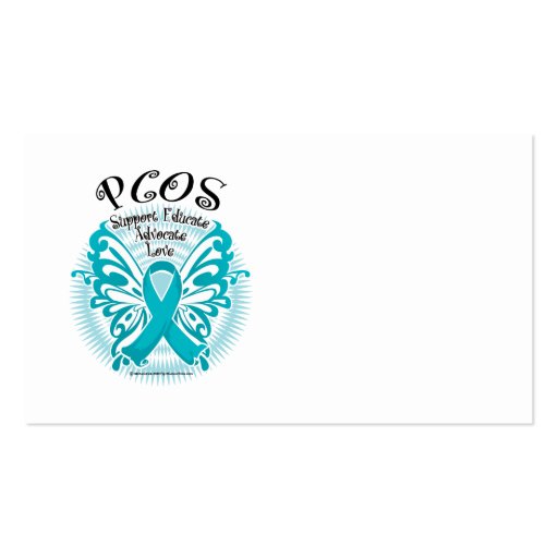 PCOS Butterfly 3 Business Card