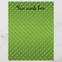 Pea green polka dots on green full color flyer