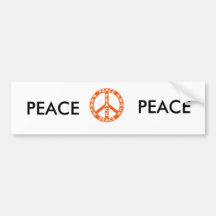 peace1, PEACE, PEACE Bumper Sticker