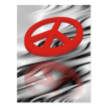 Peace 3D / reflexion Postcards