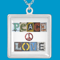 peace and love necklaces