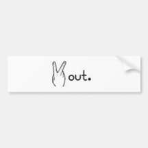 peace bumper sticker
