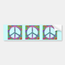PEACE BUMPER STICKERS