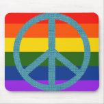 peace colour flag fabric-like mouse mats