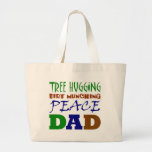 Peace Dad Tote Bags