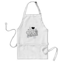 peace design apron