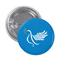 Peace Dove Button Shalom