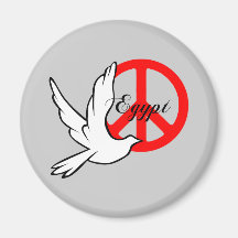 peace dove Egypt Magnets
