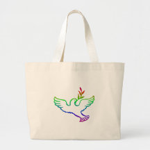 PEACE DOVES CANVAS BAG