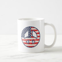 Peace-Flag-dist Coffee Mugs