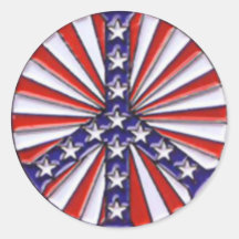 Peace Flag Stickers