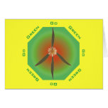 Peace Flower - Go Green Greeting Card