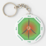 Peace Flower - Go Green Key Chains