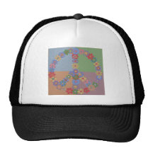 Peace Flowers Cap Hat
