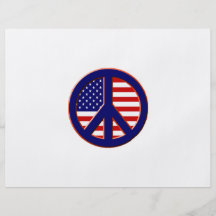 Peace for America Custom Flyer
