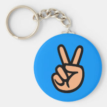 PEACE HAND KEYCHAINS
