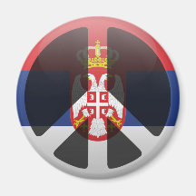 Peace in Serbia Refrigerator Magnet