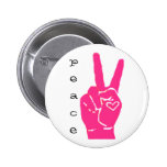 peace is love pinback button