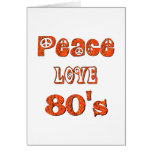 PEACE LOVE 80's Cards