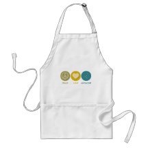 Peace Love Acupuncture Aprons