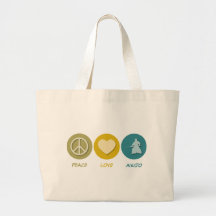 Peace Love Aikido Tote Bags