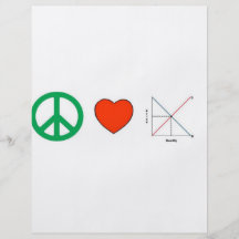Peace Love and Economics Flyers