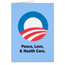 Peace, Love, and Health Care Greeting Card