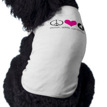 Peace, Love, and Pitbulls Doggy T Pet T-shirt