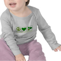 Peace, Love and Shamrocks T Shirt