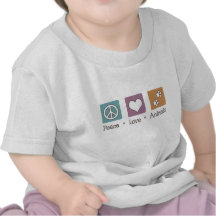 Peace Love Animals (Two Paws) Tees